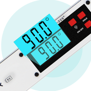 Rapporteur électronique en alliage d'aluminium <span class=keywords><strong>de</strong></span> 0 à 225 degrés, détecteur d'angle, jauge <span class=keywords><strong>de</strong></span> mesure <span class=keywords><strong>de</strong></span> niveau, inclinomètre, règle d'angle numérique <span class=keywords><strong>de</strong></span> 400MM - Product Image 2