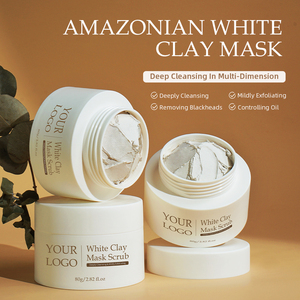 قناع طين الأمازون الأبيض لتقشير الوجه وتنظيف المسام وتقليل حب الشباب والرؤوس السوداء والتنظيف العميق للمسام - Product Image 2