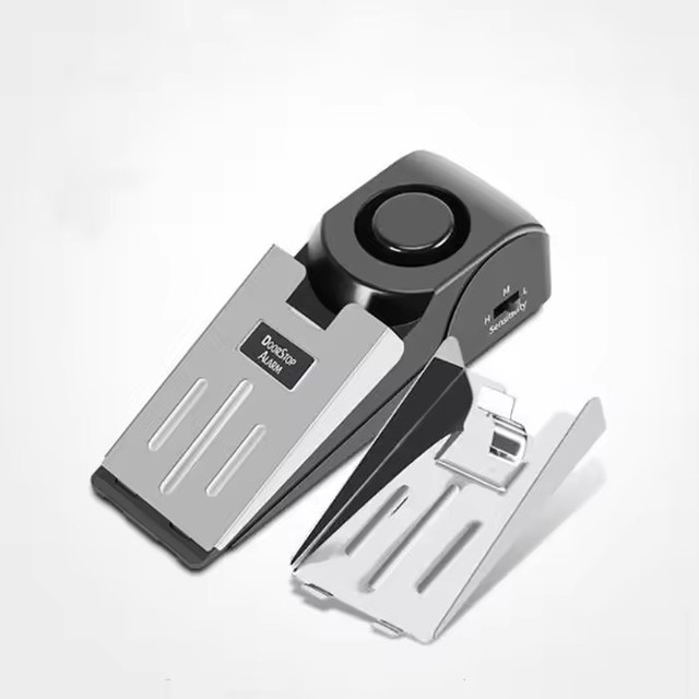 Portable Modern Plastic Travel Security Door Stopper Alarm Door Wedge 120DB Siren Door Anti-theft Stopper