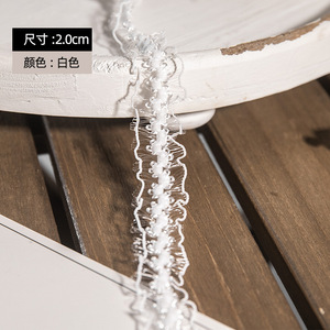 Cao màu trắng lưới thêu ren TRIM ren đàn hồi thanh lịch sexy bền vững vải giày túi quần áo-Nhà sản xuất trực tiếp - Product Image 2