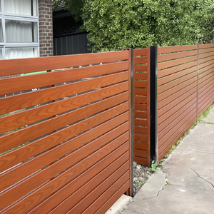 Panneaux de clôture en alliage d'aluminium à lames verticales pour extérieur, design éco-responsable, revêtement poudré pour <span class=keywords><strong>jardin</strong></span> et cour arrière - Product Image 1