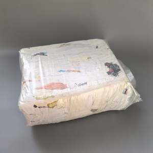 Paños de limpieza de tela de algodón de alta calidad sin logo ni impresión, de color blanco, para uso industrial y de taller. - Product Image 1