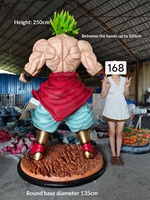 Statue de Broly grandeur nature 1:1 en résine Polystone, Super Saiyan, objet de collection tendance, décoration Dragon Ball Z