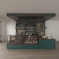 Comptoir de bar de réception de boulangerie moderne personnalisable de haute qualité pour les centres commerciaux et les supermarchés Comptoir de bar