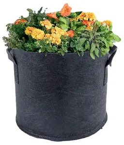 Us warehouse direct delivery 1 gallon eco-friendly felt canvas grow bag