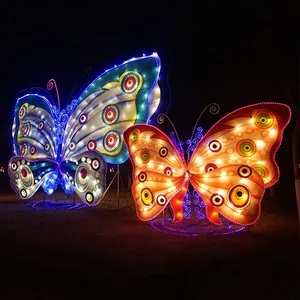 Led bướm ngoài trời chiếu sáng lễ hội Motif đèn giáng sinh bên trang trí đám cưới trung tâm mua sắm hình vuông cảnh quan