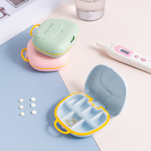 Portable Mini Pill <b>Box</b> With Compartments Airtight Moisture Proof For Medicine <b>Storage</b> Pink <b>Blue</b> Green - Product Image 2