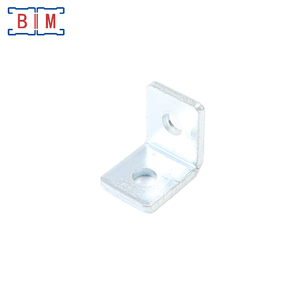 Raccordo Angolare a 90 Gradi P1026 Zincato Elettroliticamente a Due Fori per Profilo a C - Product Image 1