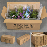 Décor de scène de style européen de luxe en tissu de soie haute densité personnalisé, chemin de fleurs artificielles