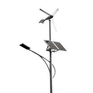 Wind power led turbine lights solar hybrid street light