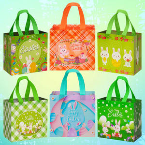 Sacs d'emballage en plastique de dessin animé en gros, sacs cadeaux, sacs épais de style nouveau, sacs de haute qualité recyclables, grands sacs cadeaux - Product Image 4