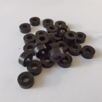 Kuliwei Custom Black Solid Rubber Spacer Washer, Cylindrical Rubber Bushing Shock Absorbing Rubber Gasket untuk Peralatan.