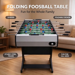 Mesa <span class=keywords><strong>de</strong></span> <span class=keywords><strong>Futbol</strong></span>ín Plegable <span class=keywords><strong>de</strong></span> 48 Pulgadas, Mesa <span class=keywords><strong>de</strong></span> Juego <span class=keywords><strong>de</strong></span> Fútbol Plegable que Ahorra Espacio con 8 Varillas <span class=keywords><strong>para</strong></span> Familias en Interiores - Product Image 4