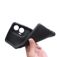 Coque de téléphone en silicone noir mat pour Moto Edge 50 Ultra 60 Pro G85 G Stylus 5G 2024, couleur unie, protection souple en TPU