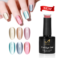 Ensemble de vernis à ongles en gel UV effet œil de chat 66 couleurs - Sans HEMA, non toxique, respectueux de l'environnement, végétalien, durcissement LED/UV, 15 ml, vernis à ongles professionnel/DIY
