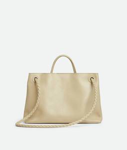 Bottega BV Andiamo <b>Top</b> handle bag in <b>silky</b> calf leather with signature knot detail and sliding cross-body strap Veneta - Product Image 6