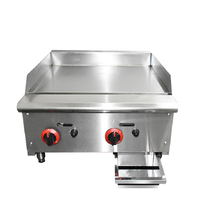 Fabrication professionnelle chinoise de plaque chauffante à crêpes en acier inoxydable, barbecue à gaz commercial, plaque chauffante à gaz pour restauration rapide