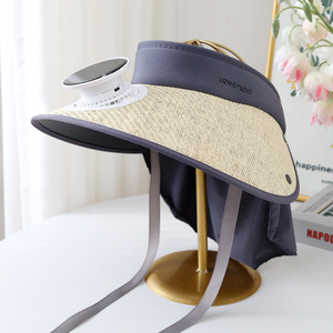 Nouveau chapeau de soleil solaire pour femme avec ventilateur Style tropical Accessoire d'extérieur populaire pour les régions tropicales - Product Image 4