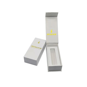 クリエイティブ1ml 5mlガラスシリンジルアーロック磁気ボックスルアースリップ蒸留マグネットギフトペーパーボックス発泡エンボス印刷 - Product Image 3