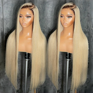 13x4 cabello vietnamita cabello humano 100% Ombre 2x6 hueso recto #613 13x6 HD encaje <span class=keywords><strong>Fontal</strong></span> pelucas para mujeres cabello birmano sin pegamento - Product Image 6