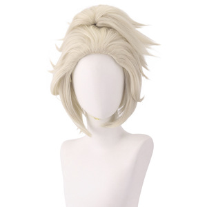 Parrucca Cosplay The Fifth Personality Mercenary of the Lord Saint Da -B.Duck Chao Nai Bu Sa Beida con Coda di Cavallo Sdoppiata Esplosiva - Product Image 2