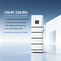 Système de batterie solaire triphasé empilable 10 kW 20 kWh LiFePO4 BMS CAN IP65 pour stockage domestique