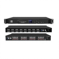 16 in 1 Agile Modulator HD ke Analog RF Encoder NTSC PAL BG RCA USB 2.0 Peralatan Siaran Rak Aluminium