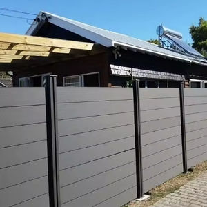 VANJOIN conjunto de valla compuesta de WPC panel de valla de jardín compuesto al aire libre moderno de madera de plástico WPC valla fanels - Product Image 2