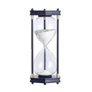 นาฬิกาทรายไม้ธรรมชาติ งานฝีมือ พร้อมโลโก้สั่งทำ นาฬิกาทรายสำหรับแต่งหน้า 30 นาที นาฬิกาทรายจับเวลา - Product Image 6