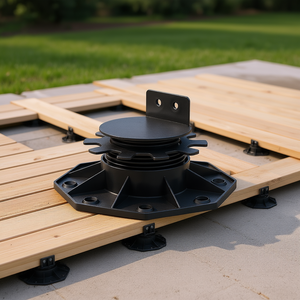 Pedestal de soporte ajustable para terraza, base de plástico de 1.18-2.36 pulgadas para base de terraza, accesorios para elevación de suelos - Product Image 2