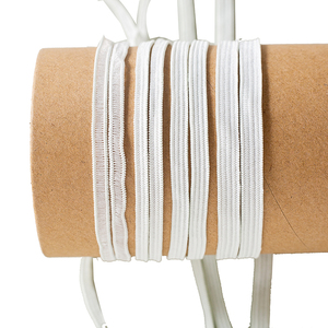 Bande élastique de 4MM avec bande plate tressée élastique à 2 noyaux pour robe à cheveux industrielle de vêtement - Product Image 3
