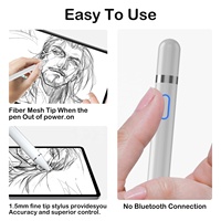 Stylet universel actif à attraction magnétique en métal et plastique pour écran tactile capacitif iPad Pro/Mini/Air Android - Logo personnalisé
