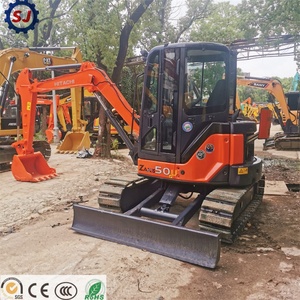 Excavadora de cadenas usada Hitachi ZX50U ZX55U-5A de 5 toneladas, original de Japón, con motor potente y sistema hidráulico para miniexcavadora. - Product Image 3