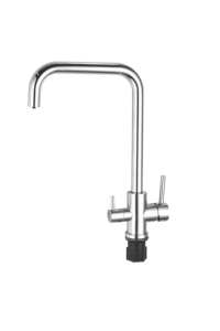 <span class=keywords><strong>Grifo</strong></span> de Cocina de Acero Inoxidable 304 con <span class=keywords><strong>Doble</strong></span> Manija y 3 Vías, <span class=keywords><strong>Grifo</strong></span> de Agua Fría y Caliente - Product Image 2