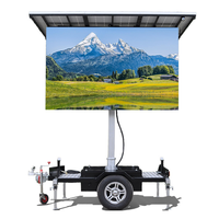 Güneş enerjisi Led far ekranlar işareti reklam mobil Billboard P4mm römork tabela reklam ekranı