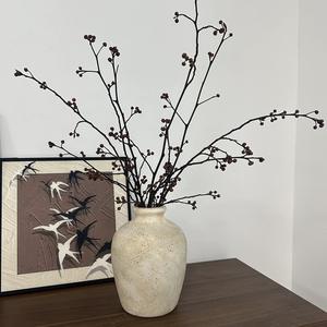 Großhandel Wohndekor Indoor Dekorative Tischvase Beige Handgefertigte Keramik Tonvase Terrakotta Blumenvase - Product Image 5