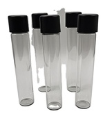 109 tubes en verre avec bouchon CR, sérigraphiés, emballage en rouleau de haute qualité, bouchons à vis colorés, flacons pour boissons énergisantes