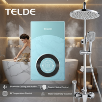 Chauffe-eau électrique instantané sans réservoir en plastique à commande vocale intelligente par IA pour usage domestique, vente en gros du fabricant