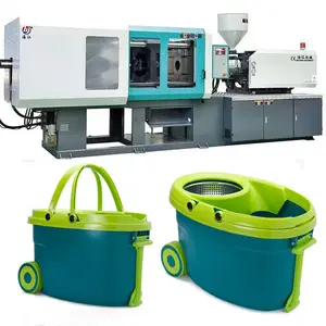 factory professional making plastic magic mop bucket mould making injection molding machine price