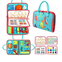 Tableau d'activités sensoriel en feutre personnalisé OEM, jouet éducatif Montessori pour tout-petits, jouets Montessori