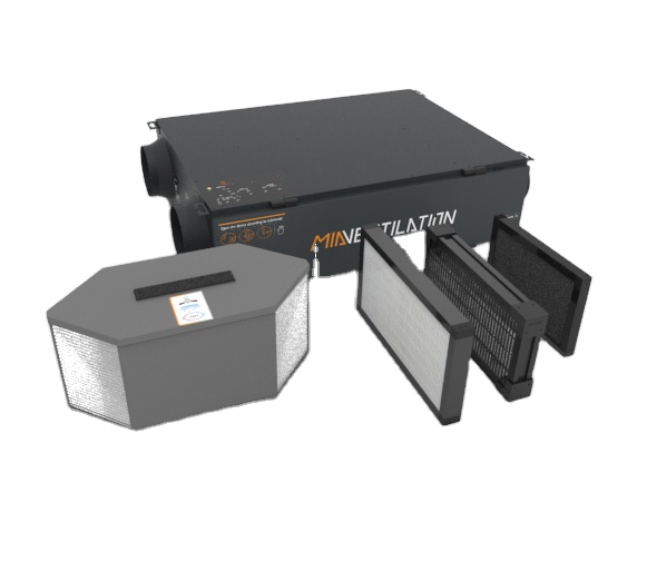 Умная система вентиляции рекуперации энергии HRV/ERV 1700m3/h HVAC Systems