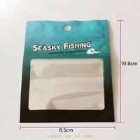 Sachet OPP personnalisé haute transparence avec fente Euro et bande imprimée, pour présentation en magasin, 260 x 292 mm et 330 x 385 mm