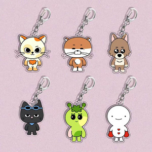 Llavero Colgante de Moda con Diseño Personalizado de la Serie de Dibujos Animados BOYNEXTDOOR BBNEXDO, Impresión UV en Acrílico de Alta Calidad - Product Image 1