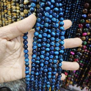 Perline Rotonde in Occhio di Tigre Blu <span class=keywords><strong>Lago</strong></span> 6-12mm, Pietra <span class=keywords><strong>Naturale</strong></span> per Accessori Fai-da-Te, Bracciali e Collane - Product Image 5