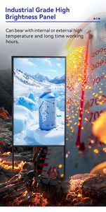 Trần treo 3000 độ sáng Cửa sổ cửa hàng kỹ thuật số biển và hiển thị wifi quảng cáo Màn hình hiển thị <span class=keywords><strong>Android</strong></span> - Product Image 5