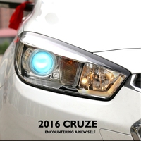 Accesorios de Actualización de Faros Delanteros CQL, Lente Bi-LED Bi-Xenón de 3.0 Pulgadas, Proyector 3R G5 para Chevrolet Cruze 16