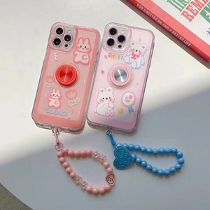 Fundas de teléfono móvil personalizadas con dibujos animados para <span class=keywords><strong>iPhone</strong></span> 14 <span class=keywords><strong>13</strong></span> 12 Pro 11 funda de teléfono con soporte de anillo y correa de mano Carcasas Para móviles - Product Image 6