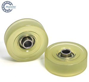 Roues <span class=keywords><strong>de</strong></span> chariot à flux pour rayonnage à flux, roues à roulement revêtues <span class=keywords><strong>de</strong></span> PU pour rayonnage à flux, piste à rouleaux à gravité, tableau des tailles et guide <span class=keywords><strong>de</strong></span> sélection - Product Image 2