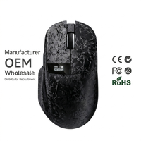 Ratón Inalámbrico para Juegos ONIKUMA DM08 de Fabricante OEM, Tres Modos, 12000 DPI, RGB, Ligero, 65G, con Certificación CE, FCC y RoHS, para PC y Portátil