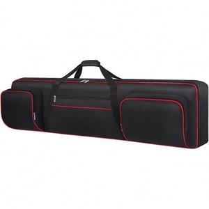 Housse de clavier multifonctionnelle grande capacité 88 touches, étanche et anti-poussière, sac de transport souple pour piano avec 3 poches, certifiée BSCI - Product Image 1